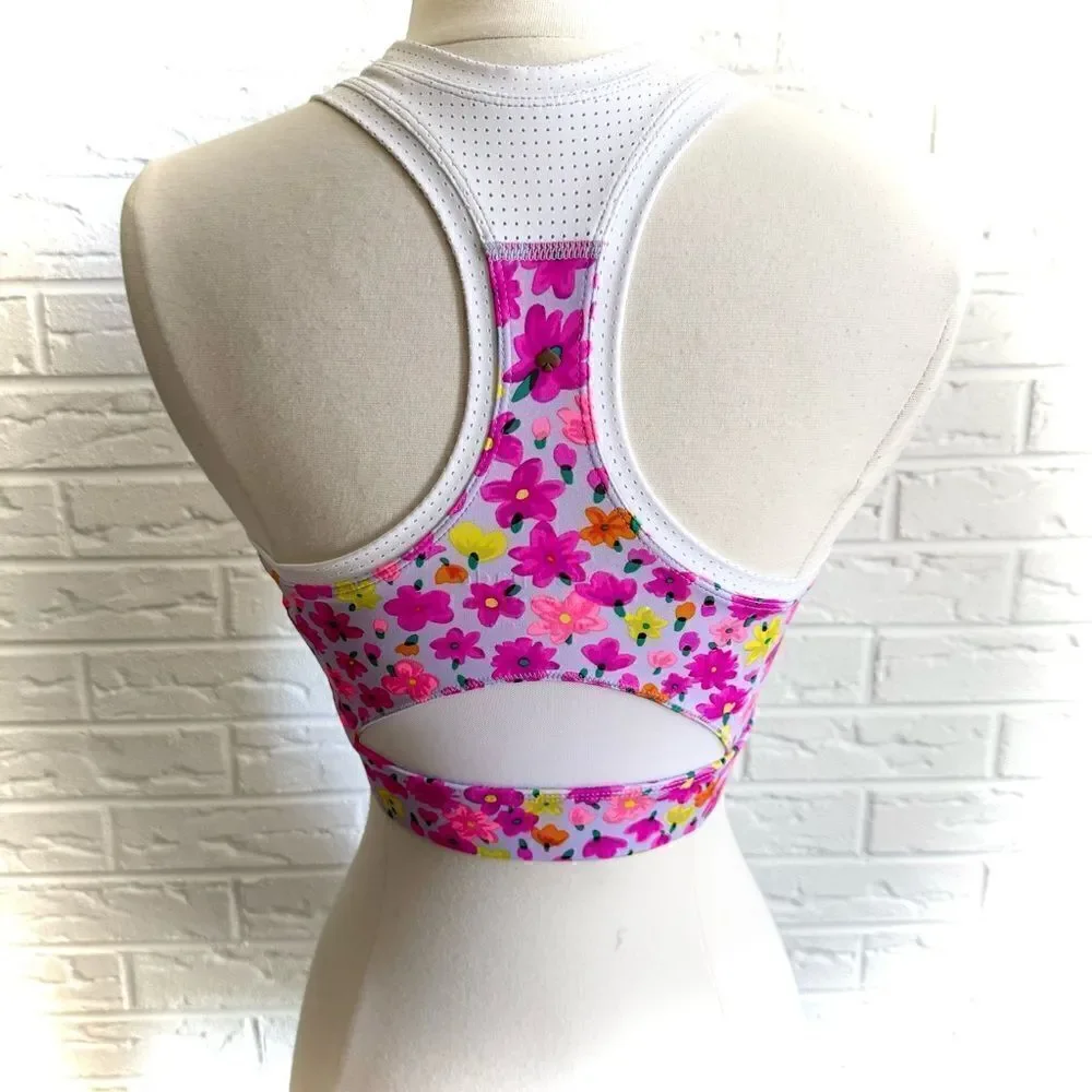 Kate Spade Floral Blossom Sports Bra Size XS